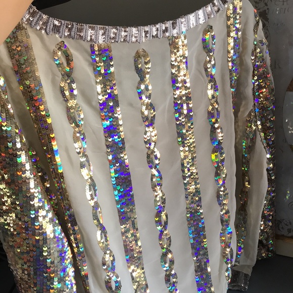 🌼Gorgeous Boston Proper sequins Blouse 🌼 - Picture 9 of 10